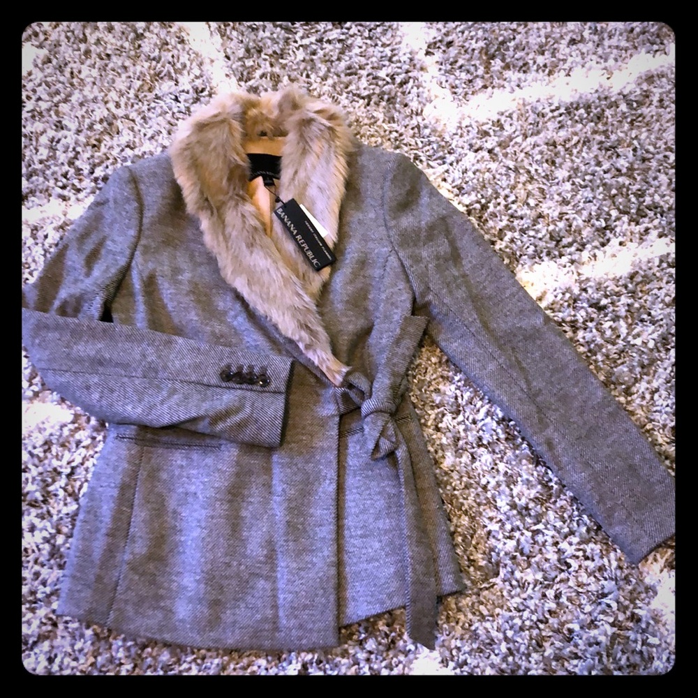 BANANA REPUBLIC Luxury Italian Flannel Blazer